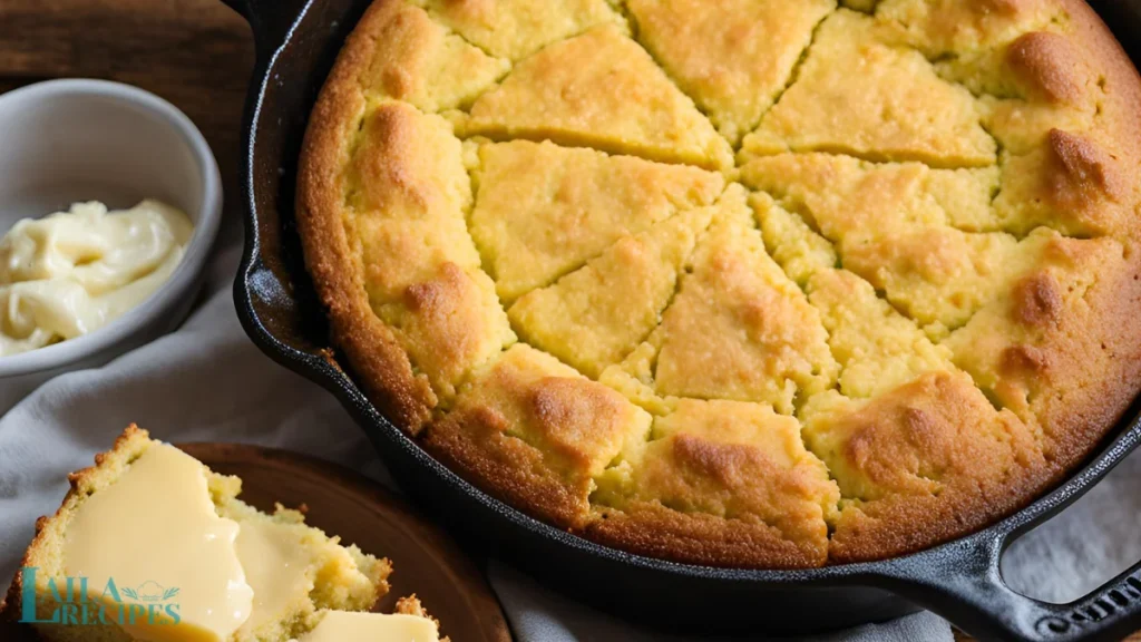 ingredients laid out on a countertop alongside a freshly baked, emphasizing the simplicity of the recipe.