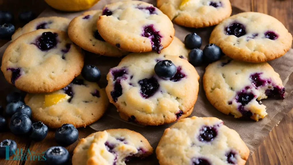 Stack of cookies showing soft and chewy texture.