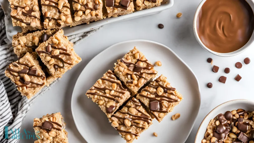 rice krispie treats with peanut butter